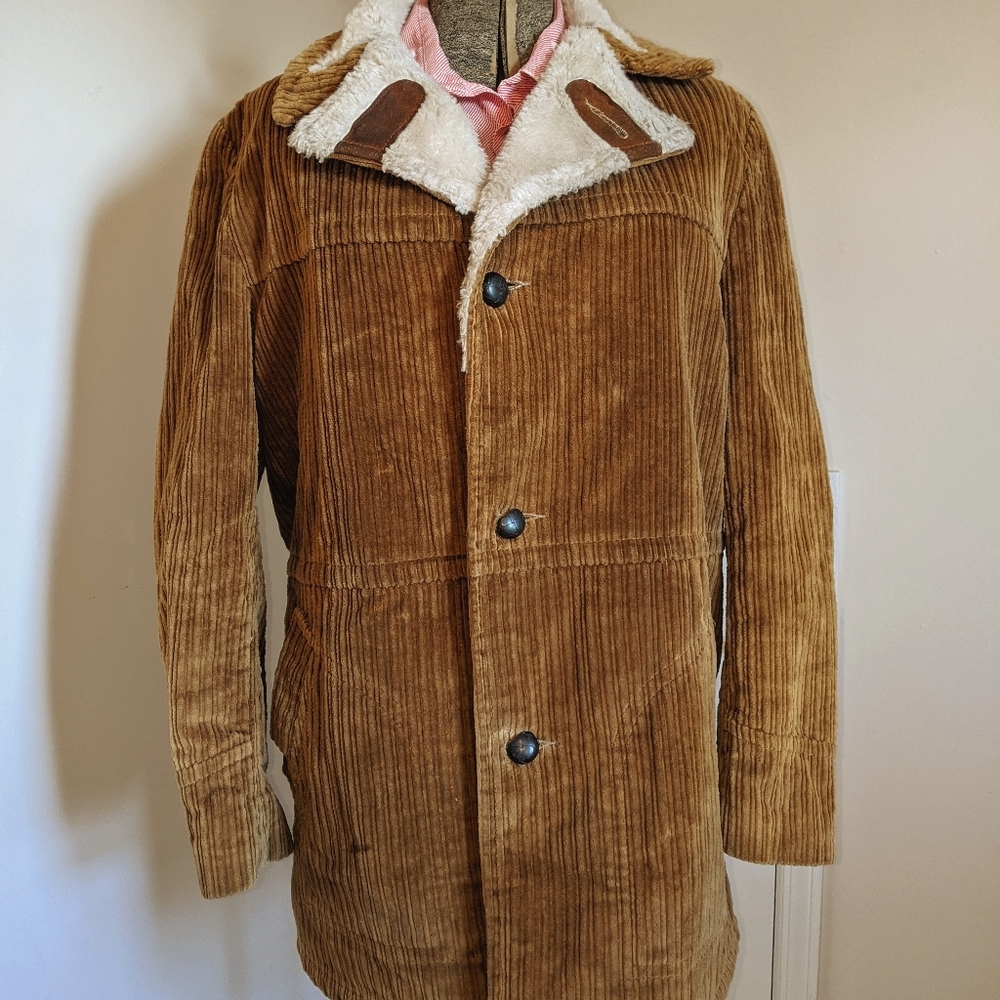 70's Vintage Corduroy Sheerling Jacket